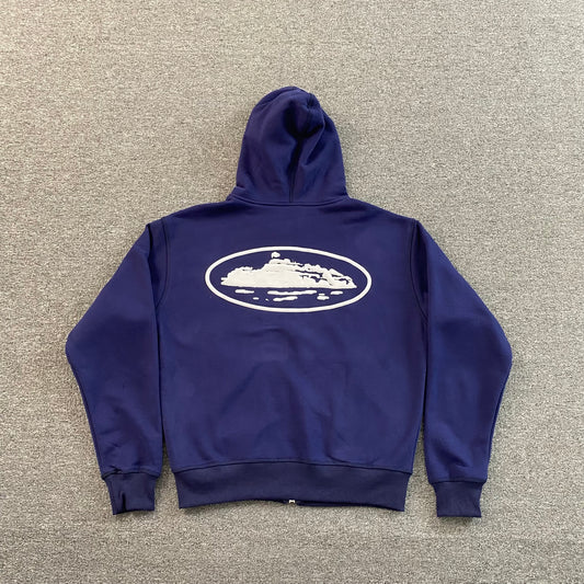 Campera Corteiz Island Puff Print Azul