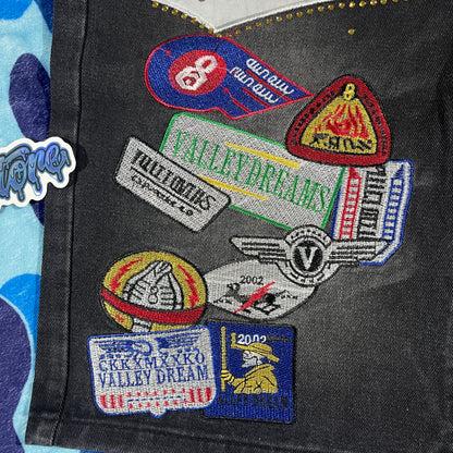 Bermuda Vale Forever Skittles Patch 1980s Denim 