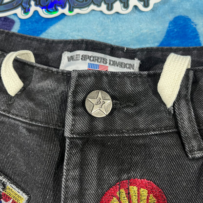 Bermuda Vale Forever Skittles Patch 1980s Denim 