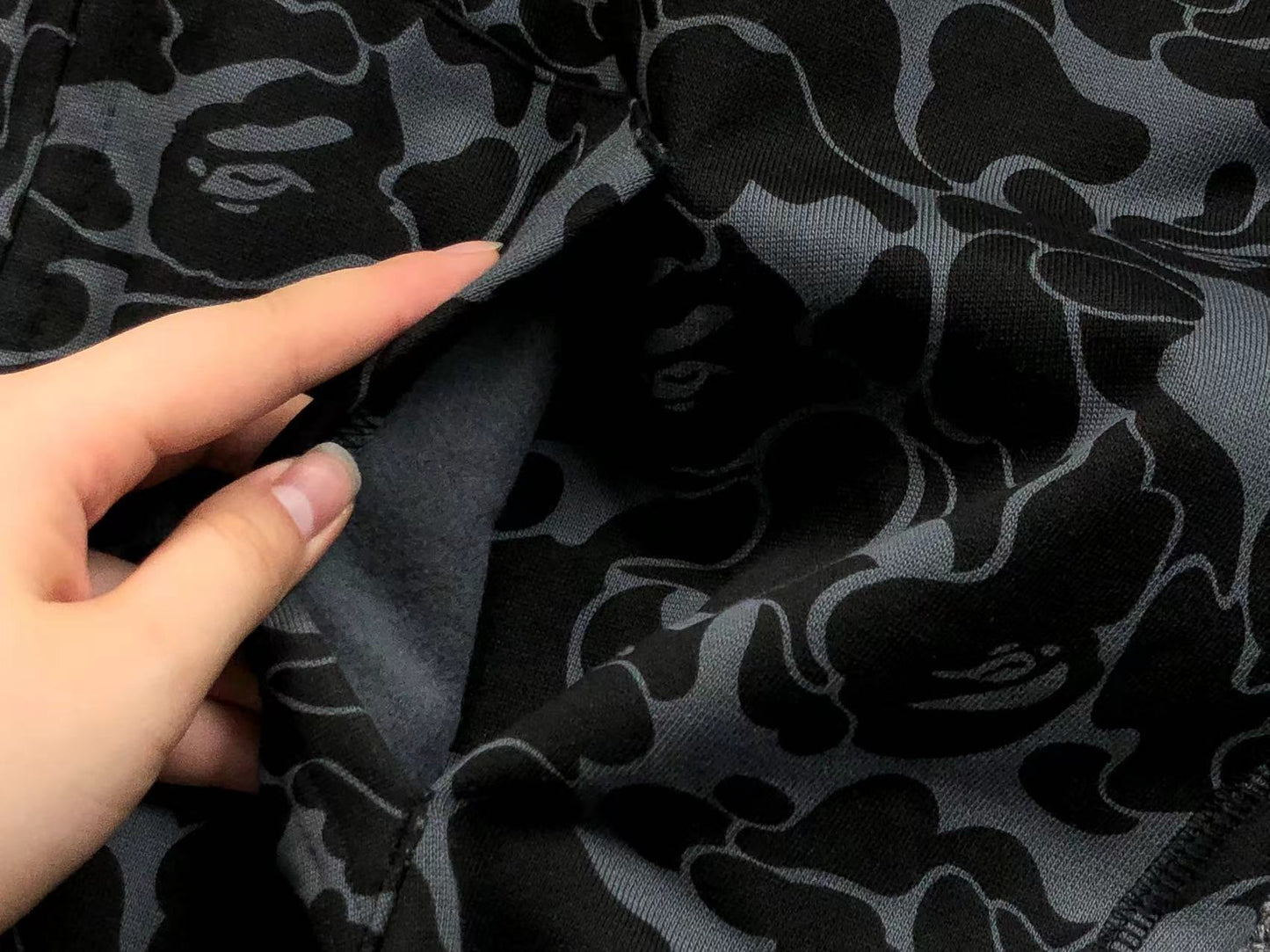 BAPE X DOVER STREET MARKET SPECIAL CAMO SHARK FULL ZIP HOODIE