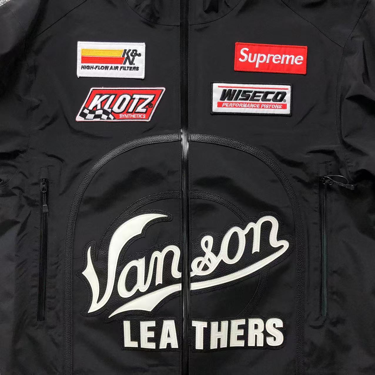 Campera Supreme Vanson Leathers GORE-TEX Shell Negra