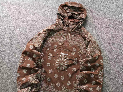 Campera Supreme Reflective Bandana Anorak Marrón