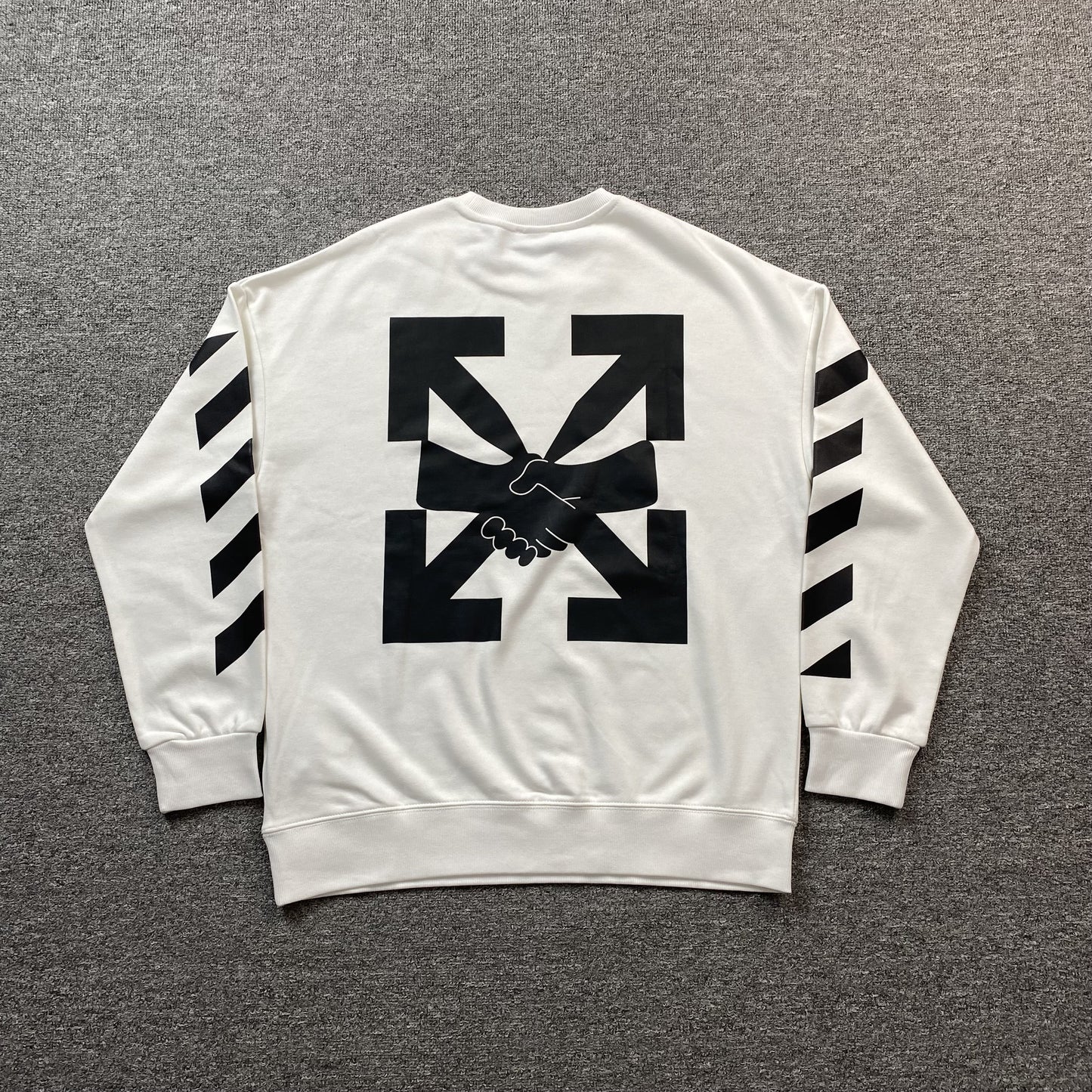 OFF WHITE AGREEMENT CREWNECK WHITE