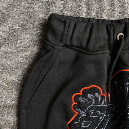 TRAPSTAR SHOOTERS TRACKSUIT BLACK ORANGE