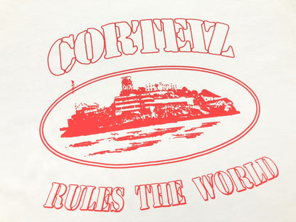 CORTEIZ ALCATRAZ RULES THE WORLD TEE WHITE