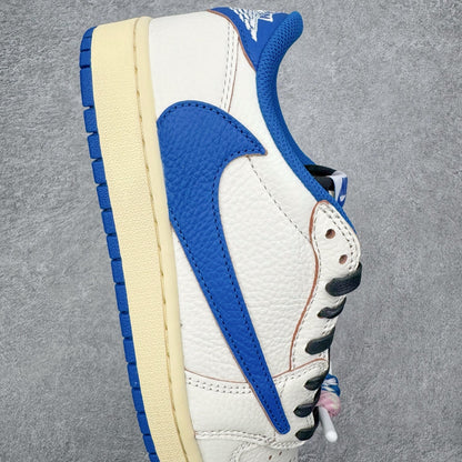 Jordan 1 Low Fragment X Travis Scott Sail Military Blue