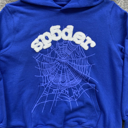 SP5DER WEBSUIT HOODIE BLUE