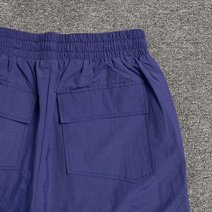 RHUDE RH LOGO SHORTS BLUE NAVY