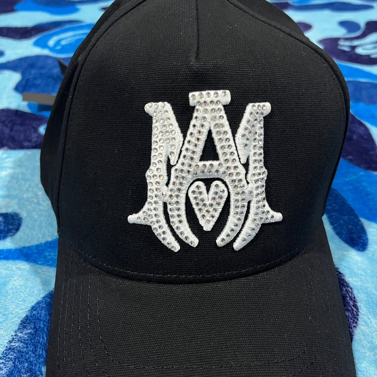 Gorra Amiri MA Brillos Blanca/Negra