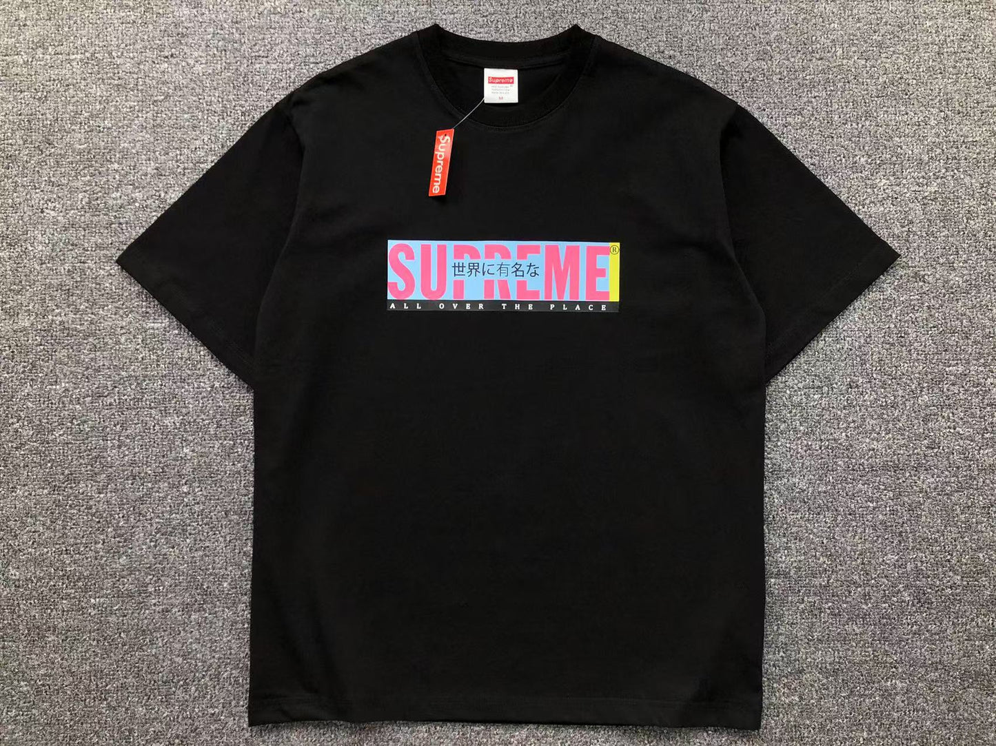 SUPREME ALL OVER TEE BLACK