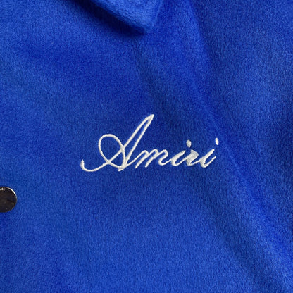 AMIRI VARSITY BOMBER JACKET BLUE