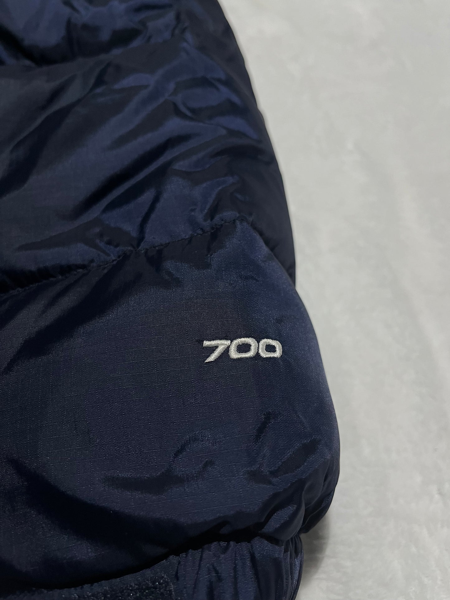 THE NORTH FACE 1996 RETRO NUPTSE 700 FILL PACKABLE JACKET NAVY BLUE