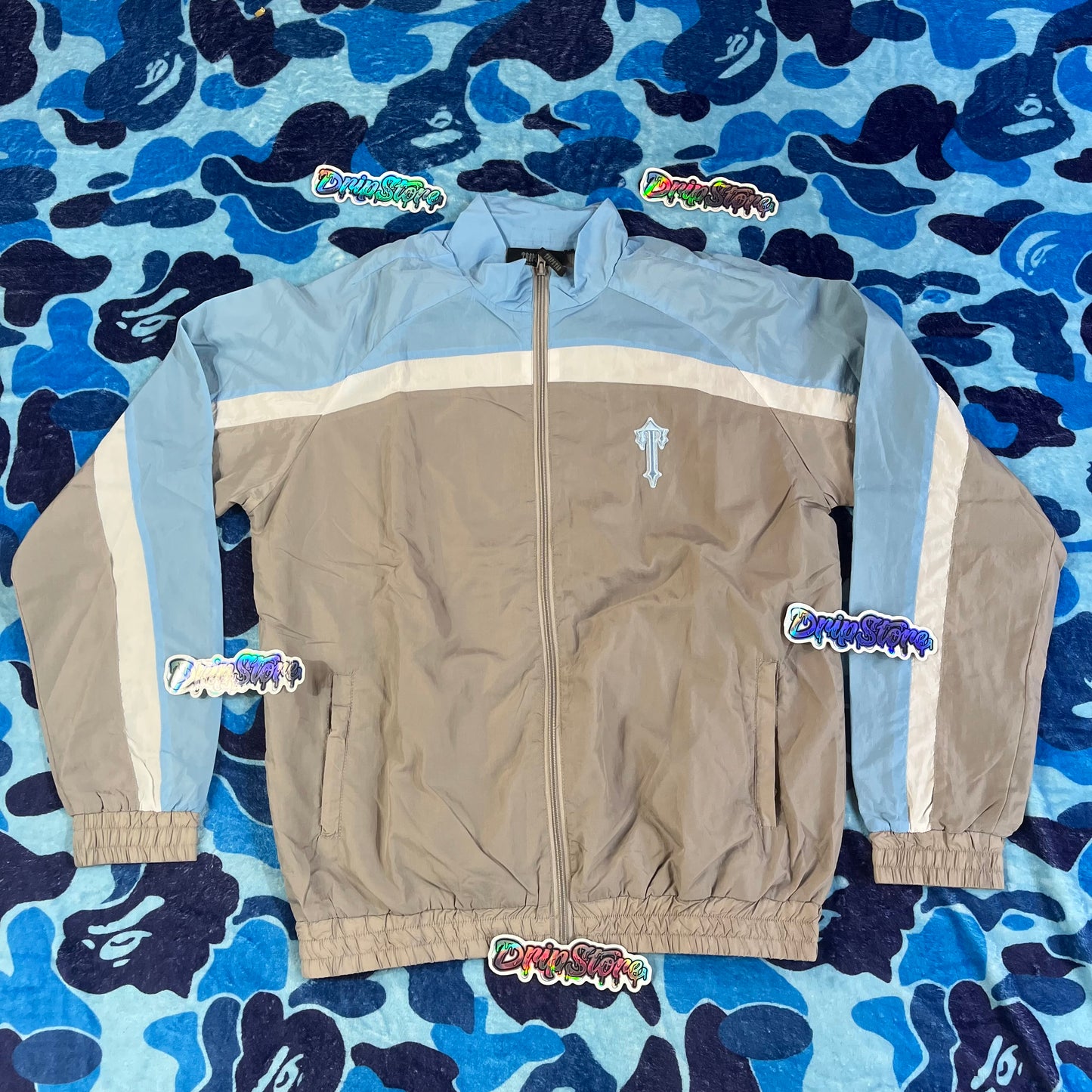 Conjunto Trapstar Gris/Celeste XL