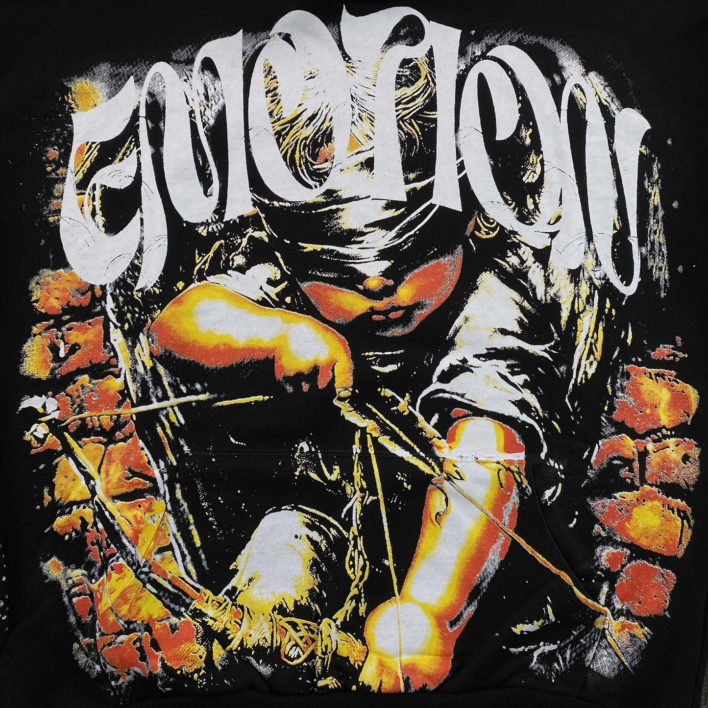 Buzo Mixed Emotion Archer Rhinestone Negro