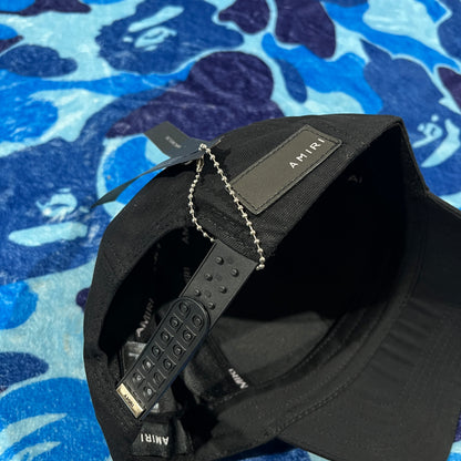 Gorra Amiri Qaud Brillos Blanca/Negra