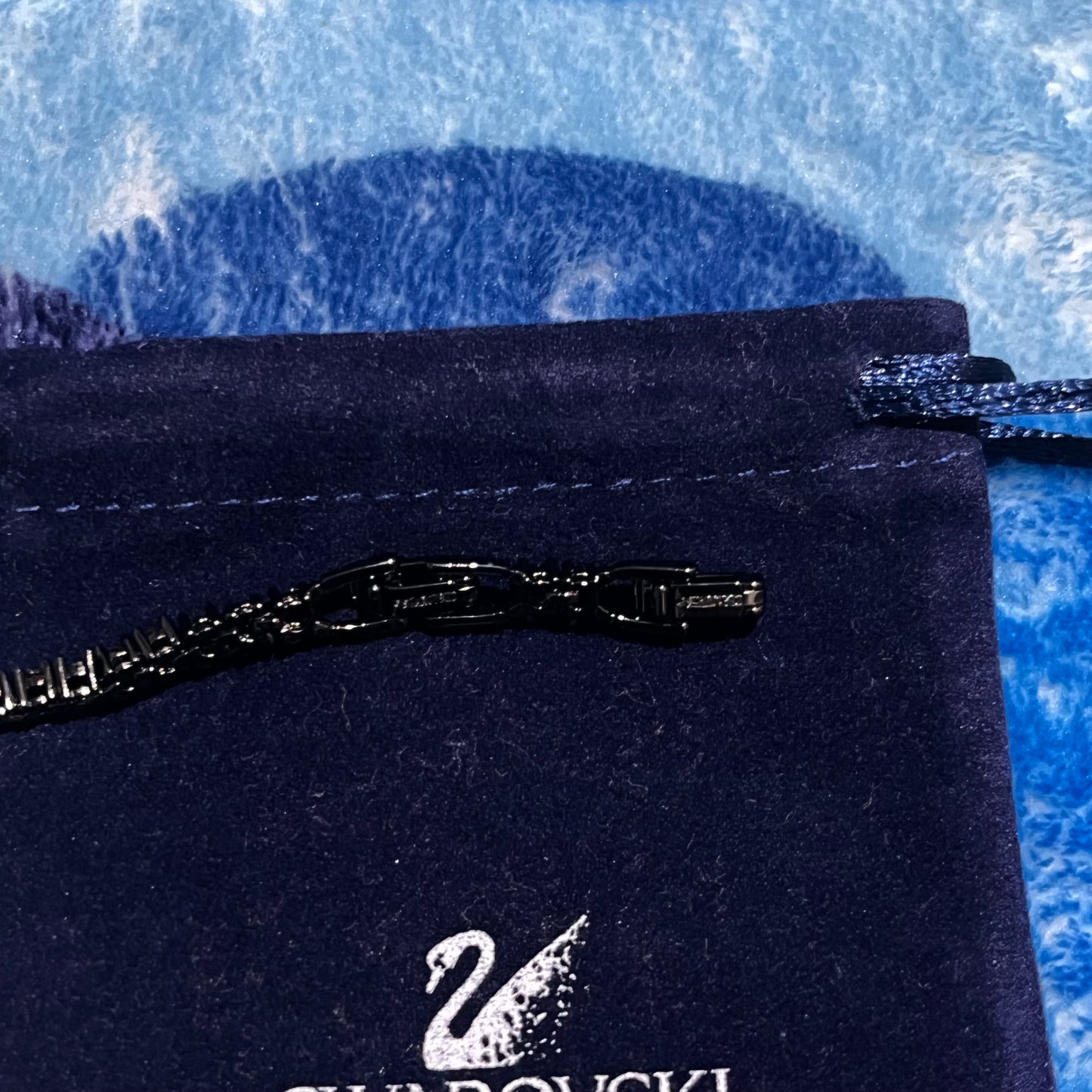 Pulsera Swarovski Tennis Negra