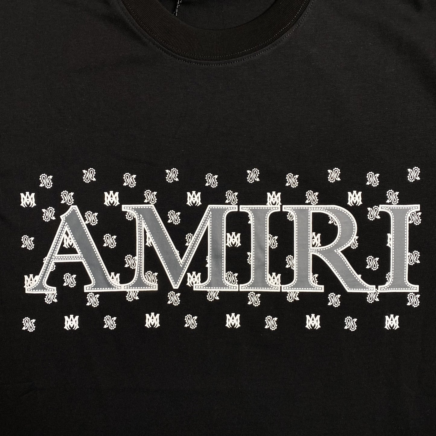 AMIRI MA PAISLEY TEE BLACK