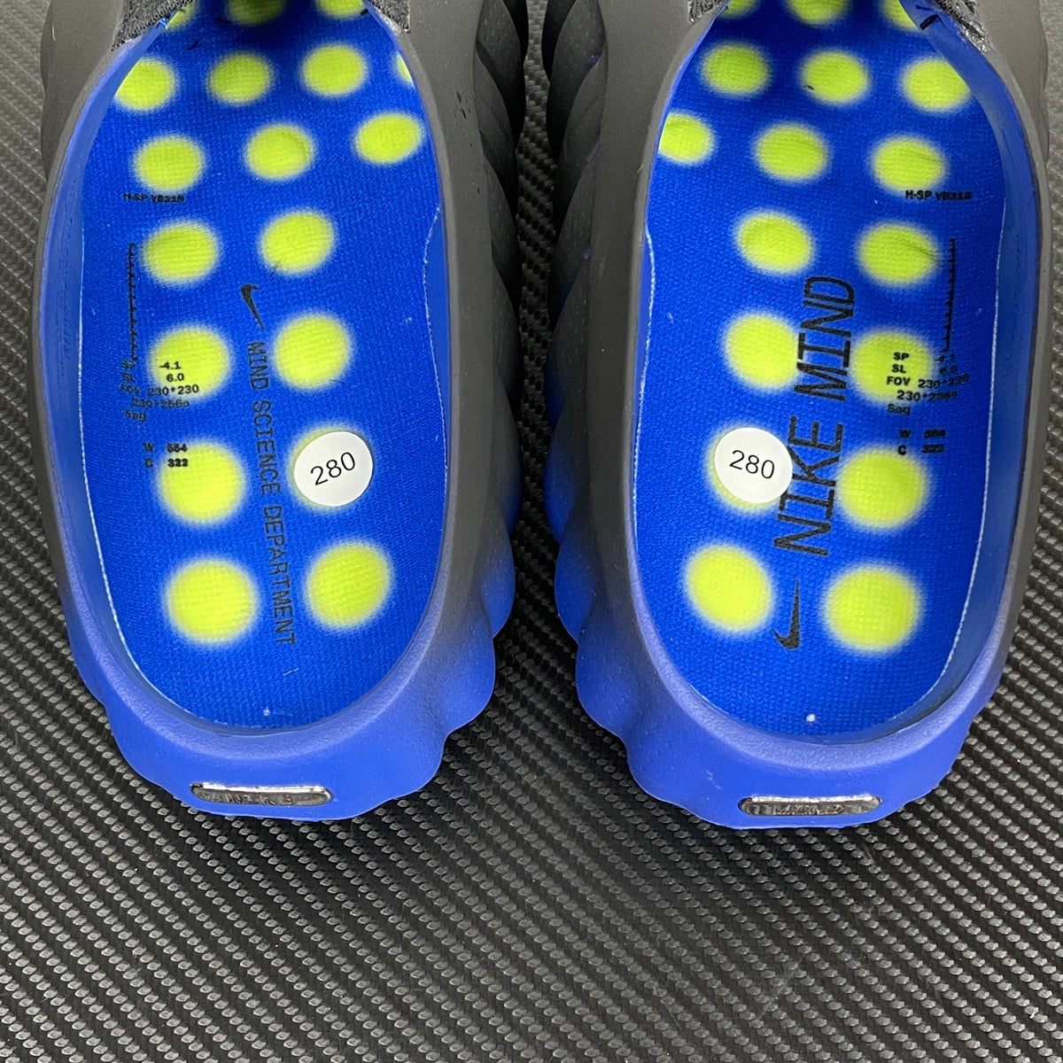Nike Mind 001 Flyknit Slide Hyper Royal Black