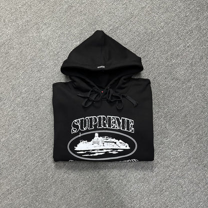 SUPREME CORTEIZ RULES THE WORLD HOODIE BLACK