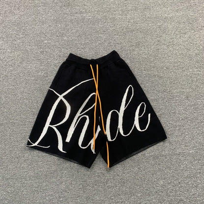 RHUDE SHORTS BLACK