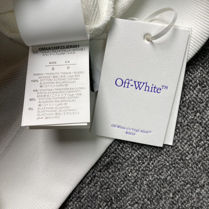 OFF WHITE BRUSHED ARROWS CREWNECK WHITE