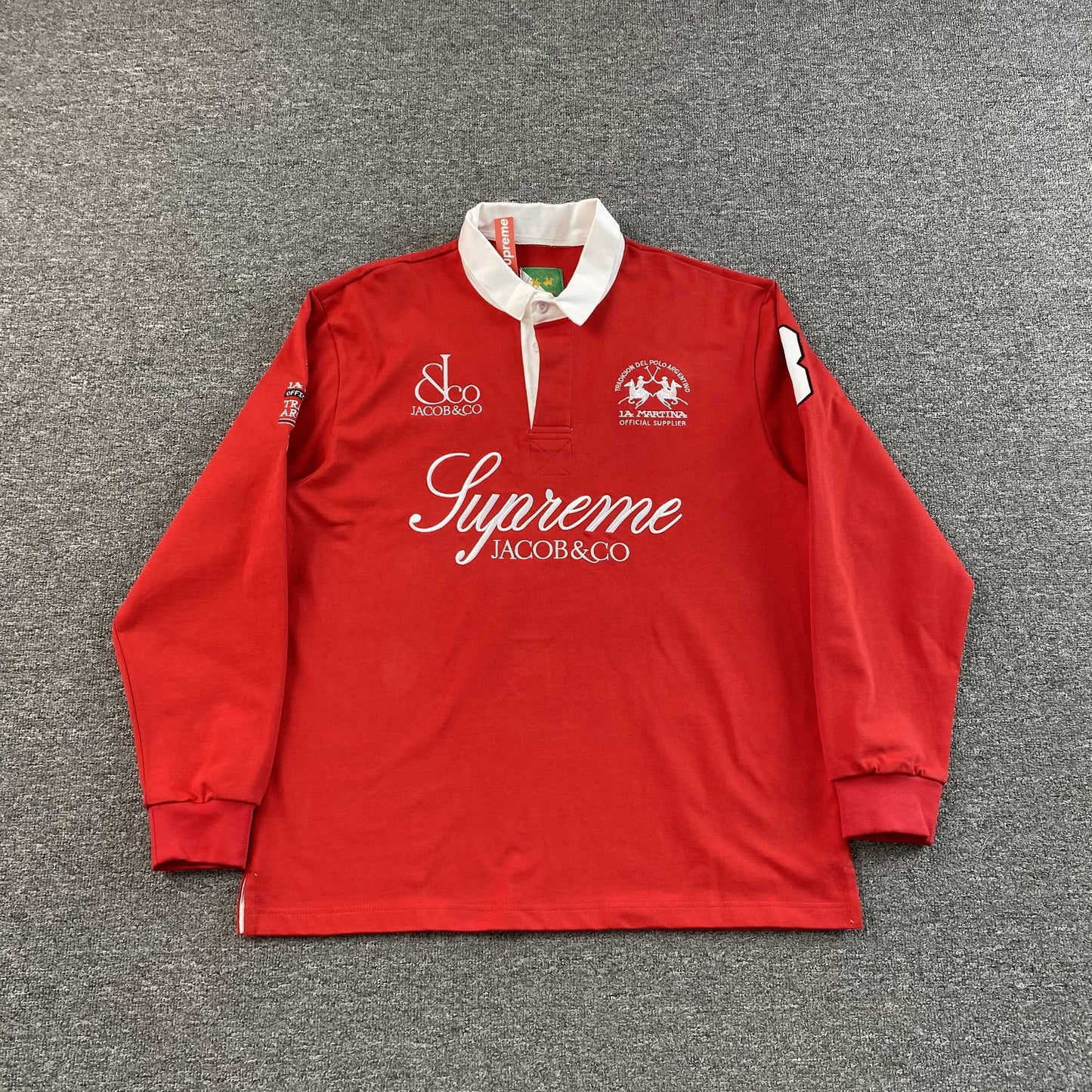 Remera Supreme La Martina Rugby Roja