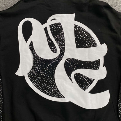 Buzo Mixed Emotion Fallen Angels Rhinestone Negro