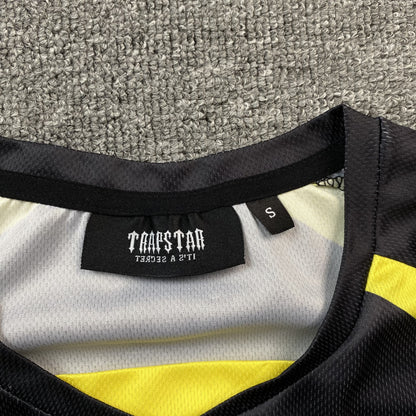 TRAPSTAR IRONGATE FOOTBALL JERSEY BLACK YELLOW