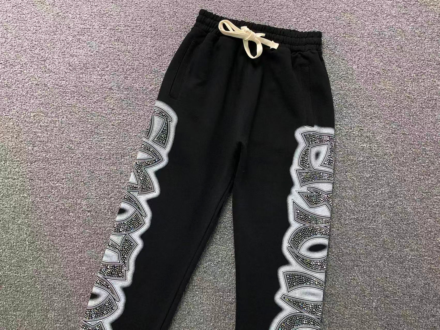Pantalón Mixed Emotion Midnight Rhinestone Negro
