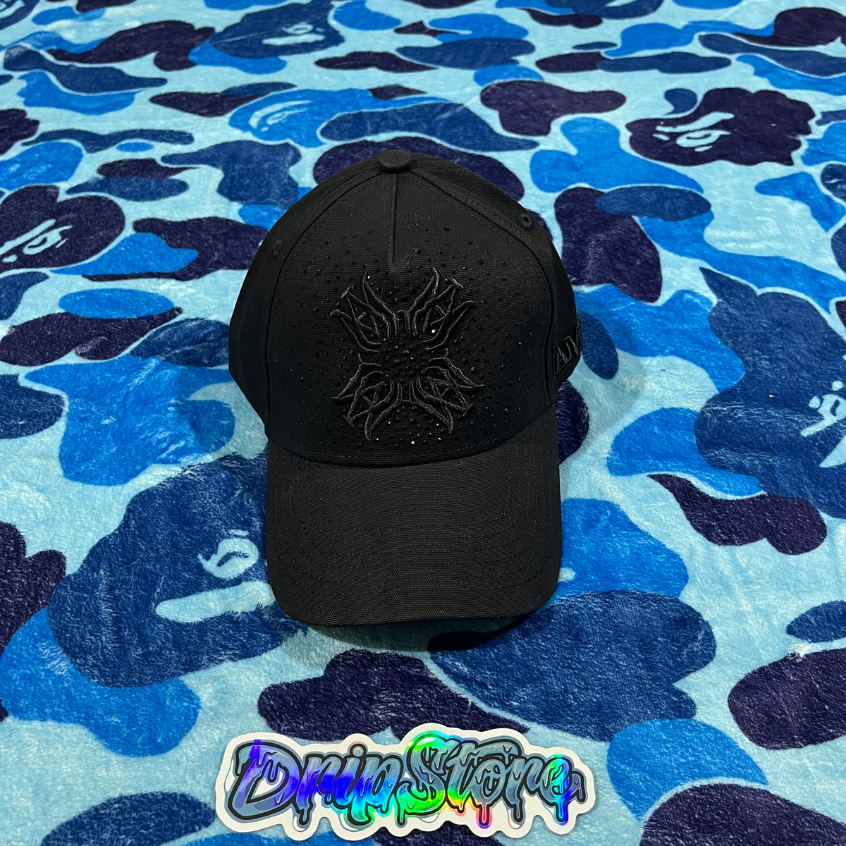 Gorra Amiri Qaud Brillos Negra/Negra