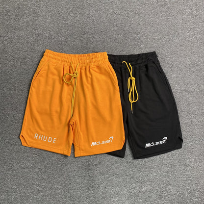 RHUDE X MCLAREN SHORTS BLACK