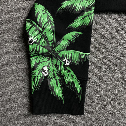 PALM ANGELS PALMS & SKULL HOODIE BLACK