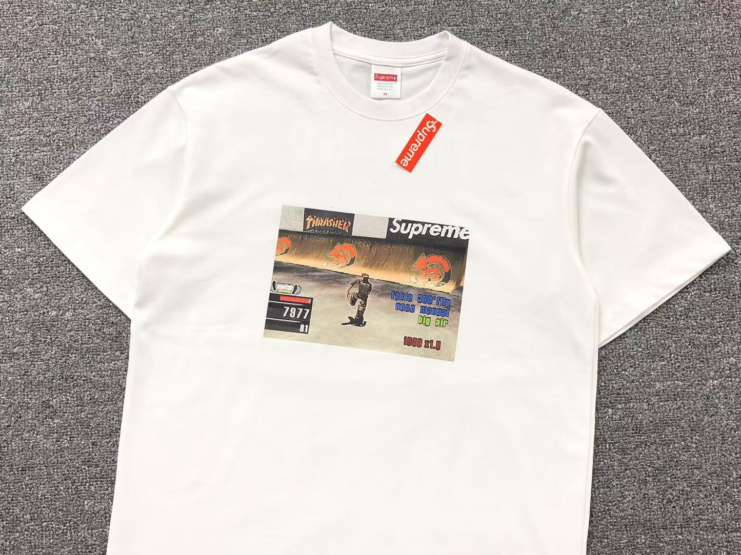 SUPREME THRASHER GAME TEE WHITE