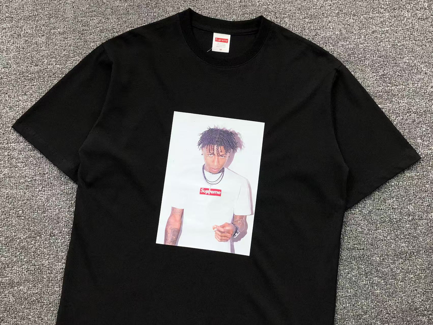 SUPREME NBA YOUNGBOY TEE BLACK