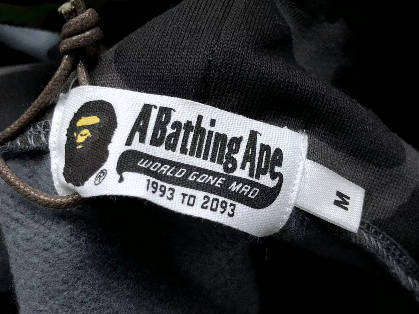 BAPE COLOR CAMO SHARK FULL ZIP HOODIE BLACK