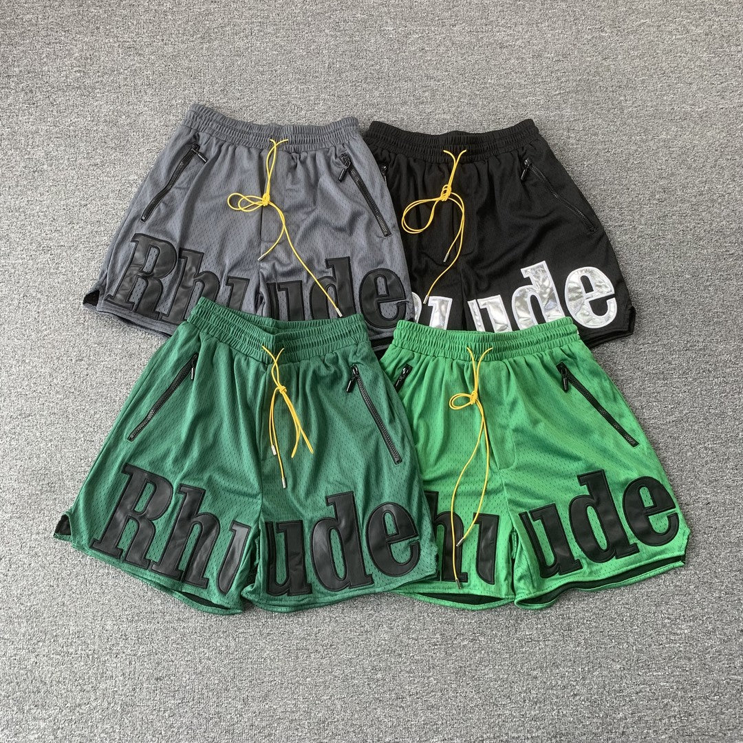 RHUDE SHORTS GREEN