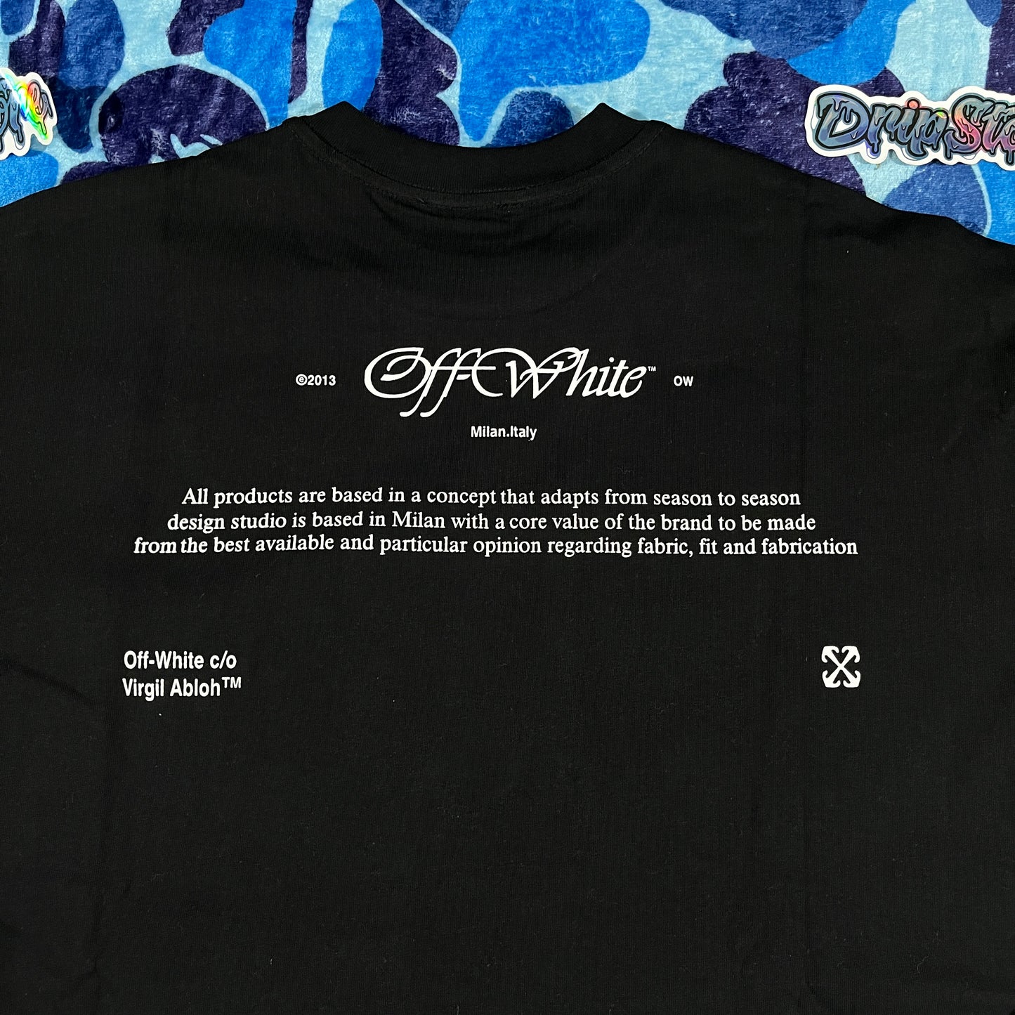 Remera Off White Script Mary Skate Negra M