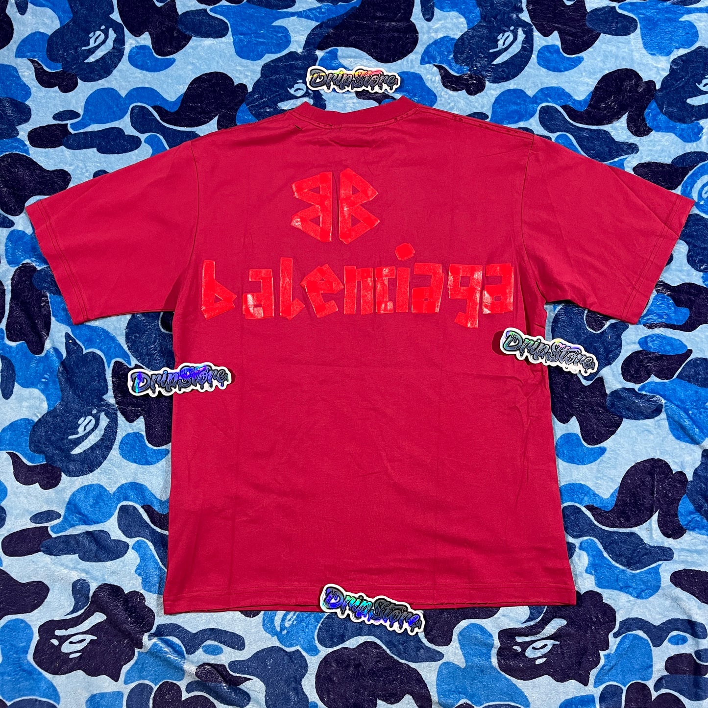 Remera Balenciaga New Tape Roja M