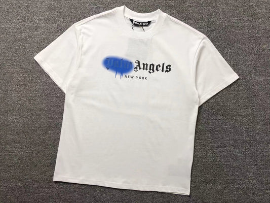 PALM ANGELS NEW YORK SPRAYED TEE WHITE