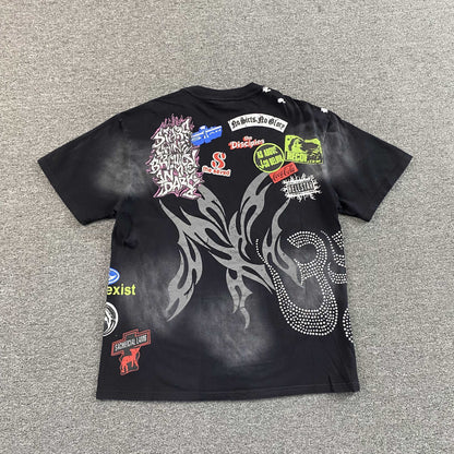 Remera Hellstar Screaming Kid Negra