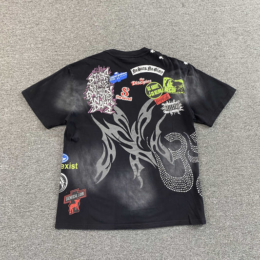 Remera Hellstar Screaming Kid Negra