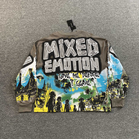 Remera Mixed Emotion Ufo Gris