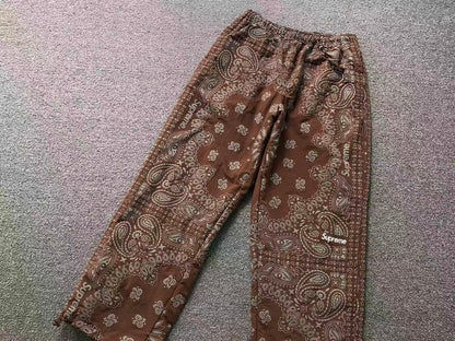 Pantalón Supreme Reflective Bandana Marrón