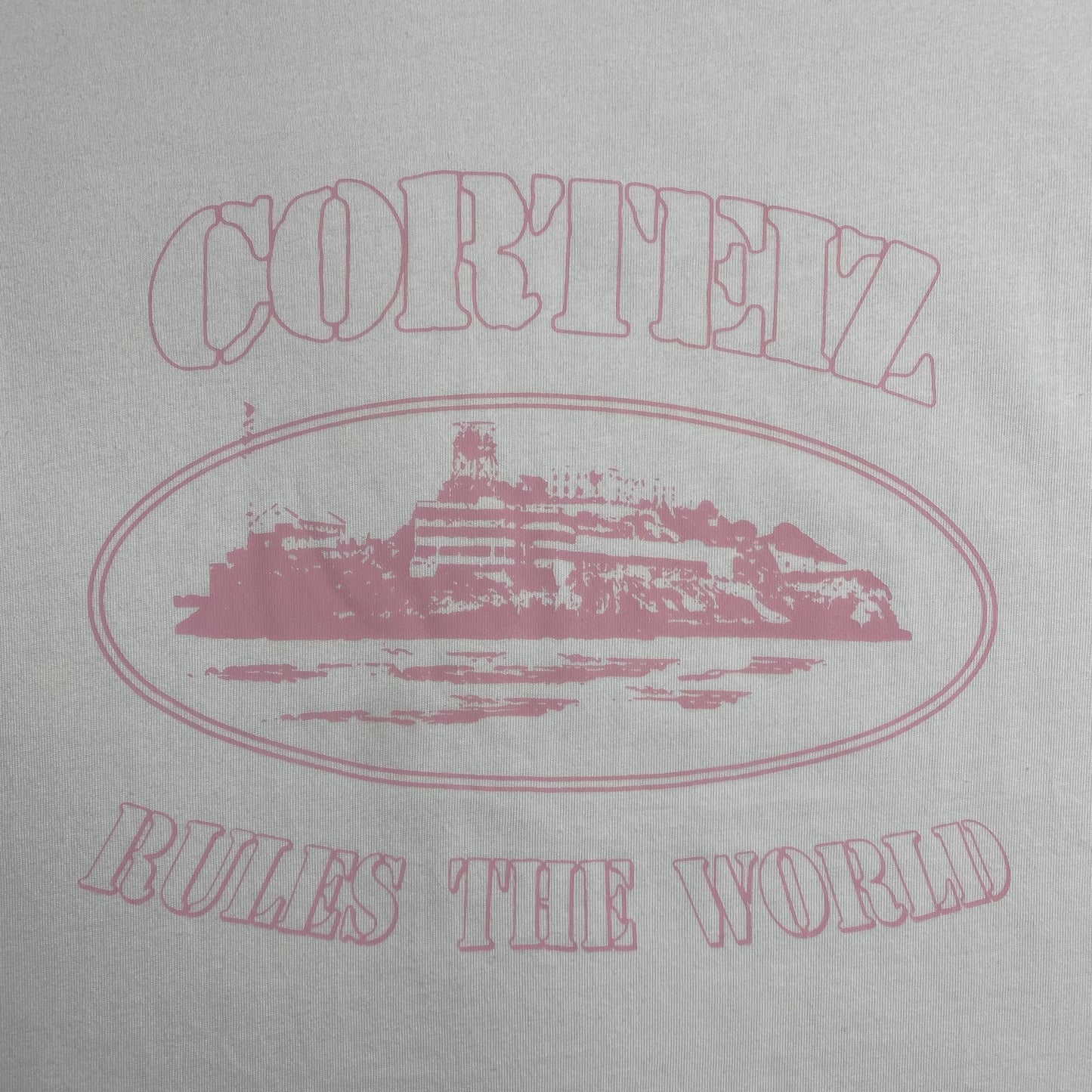 CORTEIZ ALCATRAZ RULES THE WORLD TEE WHITE