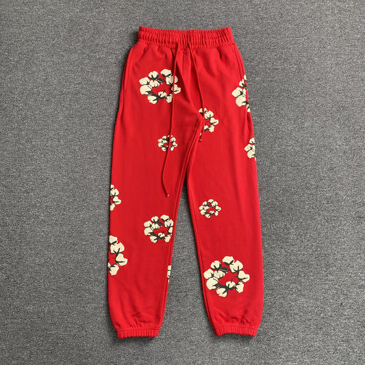 DENIM TEARS X CPFM CACTUS TEARS WREATH PANTS RED