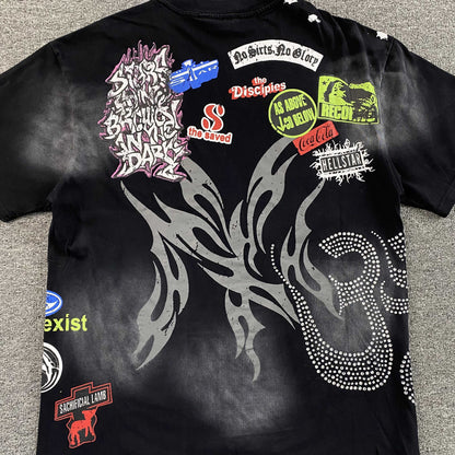 Remera Hellstar Screaming Kid Negra