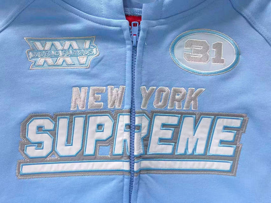 Campera Supreme Football Celeste