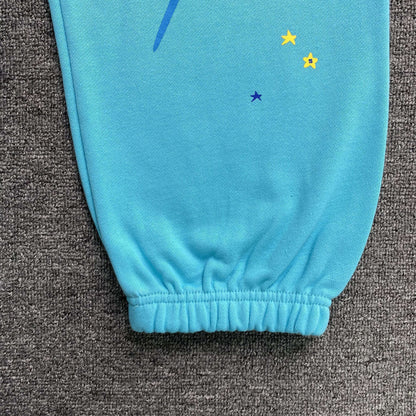 Pantalón Sp5der Heavy Web Celeste