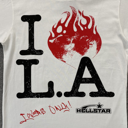 HELLSTAR I LOVE L.A. TEE WHITE