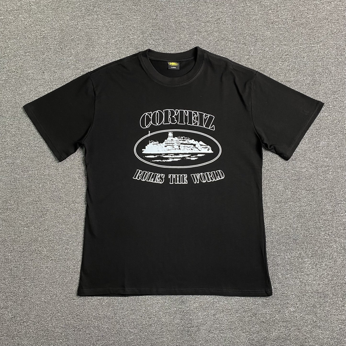 CORTEIZ ALCATRAZ RULES THE WORLD TEE BLACK